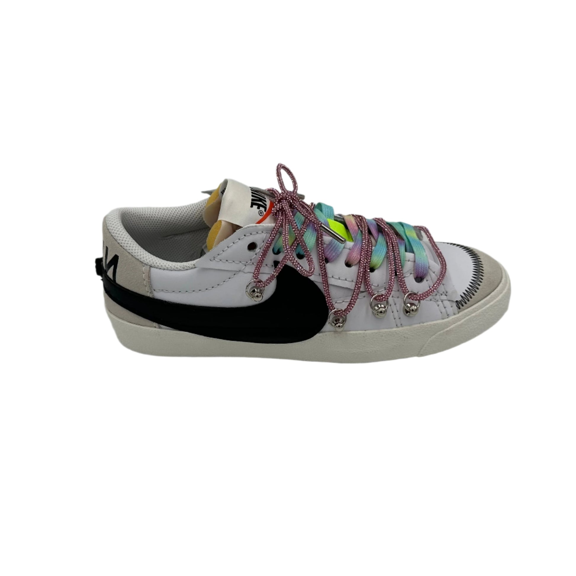 Nike Blazer Low '77 Jumbo White & Rainbow “Over Laces Crystal Pink" - EV8 SoCal