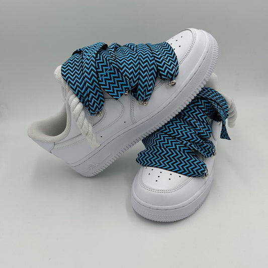 Nike Air Force 1 “Rope Laces Lanvin Style” White Blue - EV8 SoCal