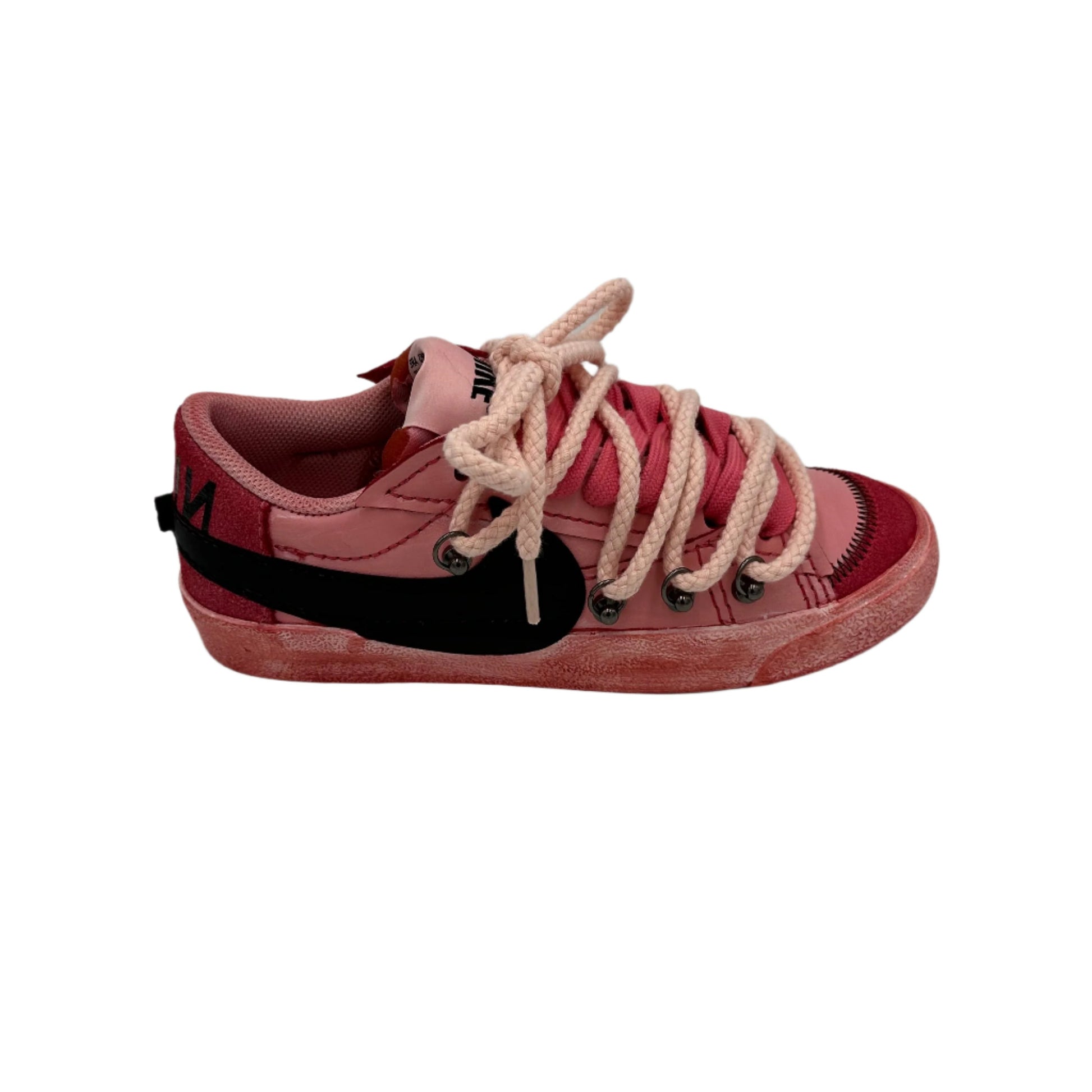 Nike Blazer Low '77 Jumbo Scarlet Red “Over Laces Rope Pink” - EV8 SoCal