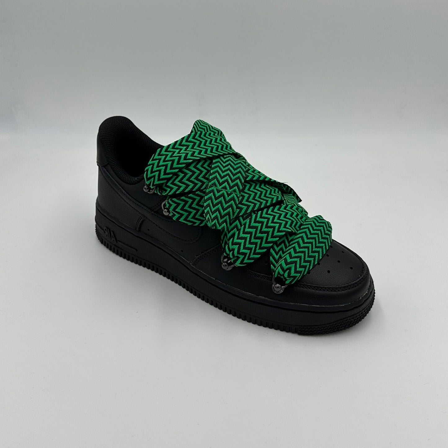 Nike Air Force 1 Black “Lanvin Style Black & Green” - EV8 SoCal
