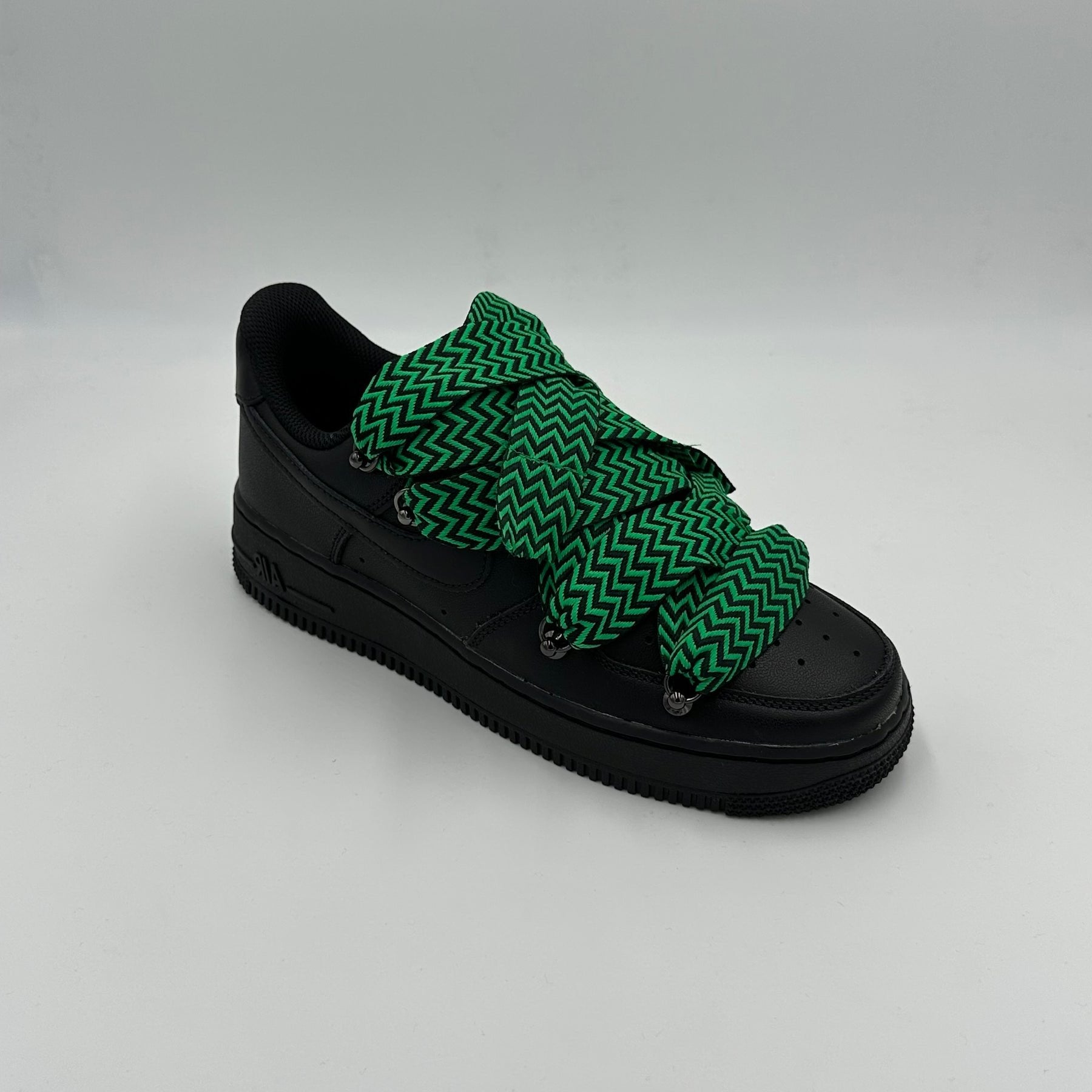Nike Air Force 1 Black “Lanvin Style Black & Green” - EV8 SoCal