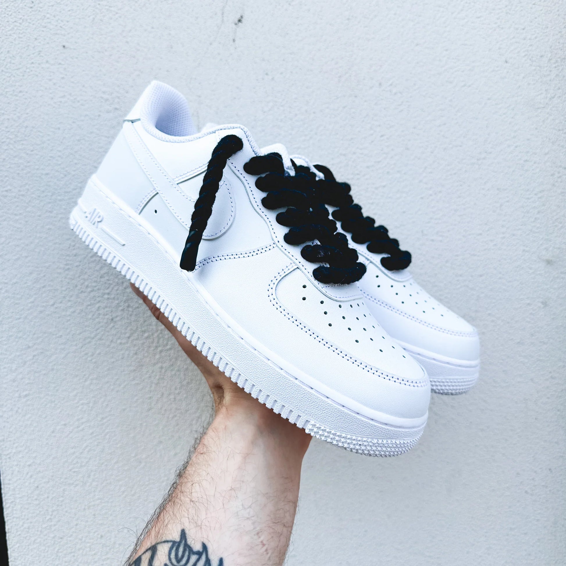 Nike Air Force 1 “Rope Laces Black” - EV8 SoCal