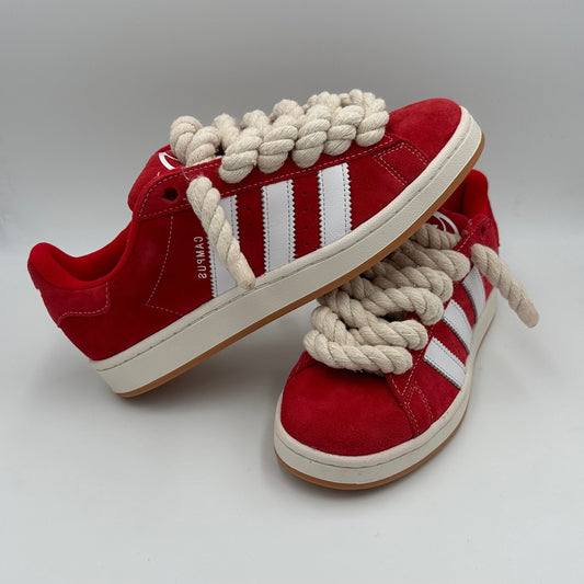 Adidas Campus 00s Red "Rope Laces" Cream - EV8 SoCal