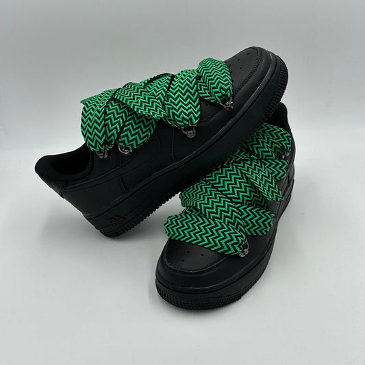 Nike Air Force 1 Black “Lanvin Style Black & Green” - EV8 SoCal