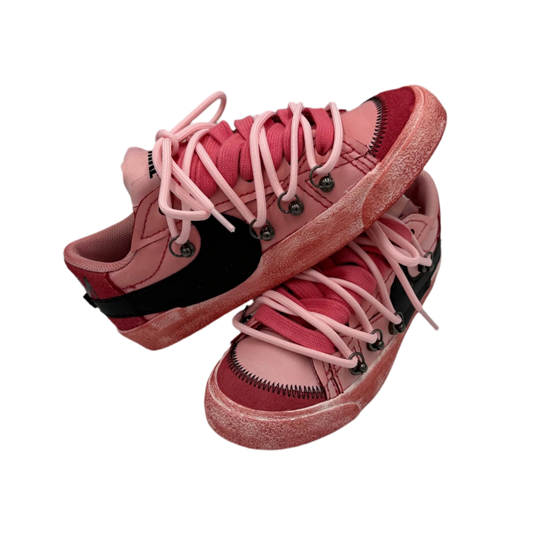 Nike Blazer Low '77 Jumbo Scarlet Red “Over Laces Pink” - EV8 SoCal