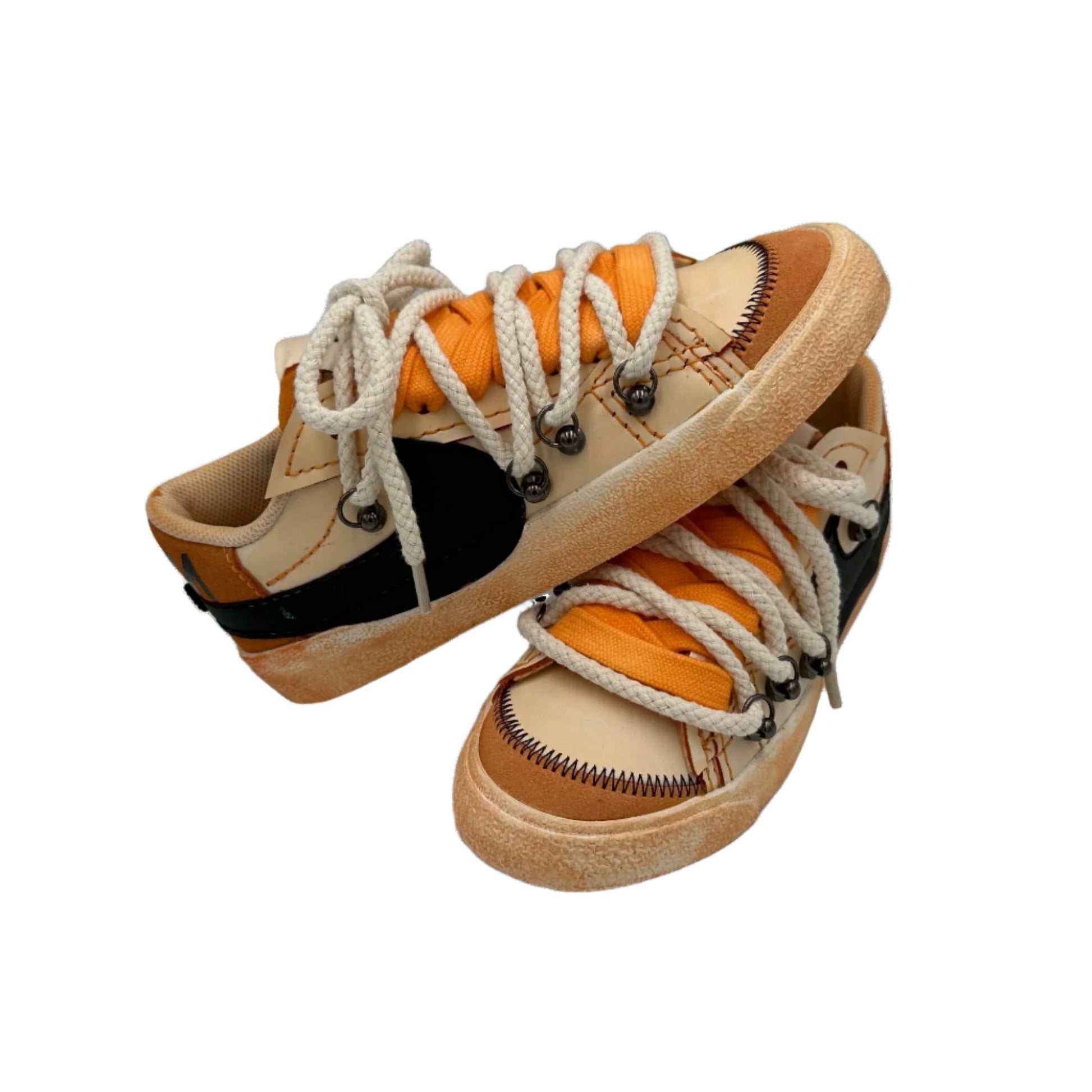 Nike Blazer Low '77 Jumbo Sunshine Orange “Over Laces Rope” - EV8 SoCal
