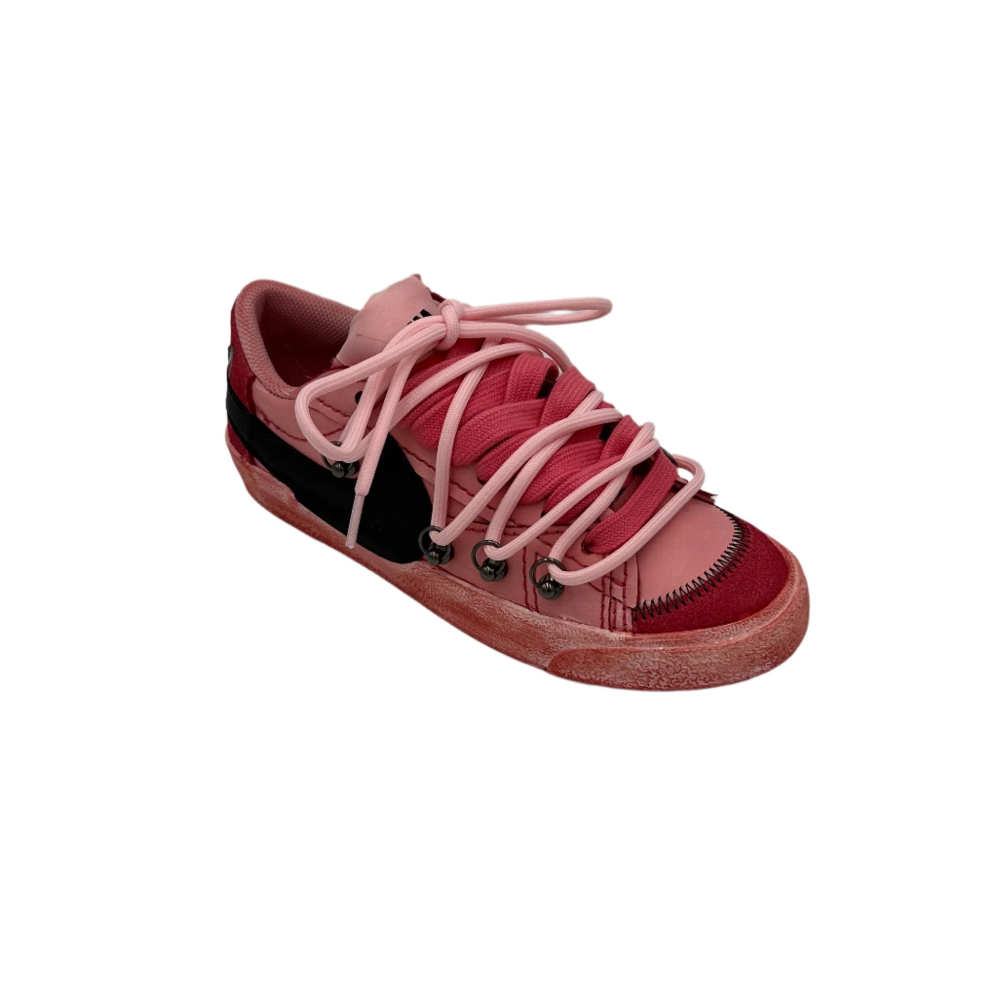 Nike Blazer Low '77 Jumbo Scarlet Red “Over Laces Pink” - EV8 SoCal