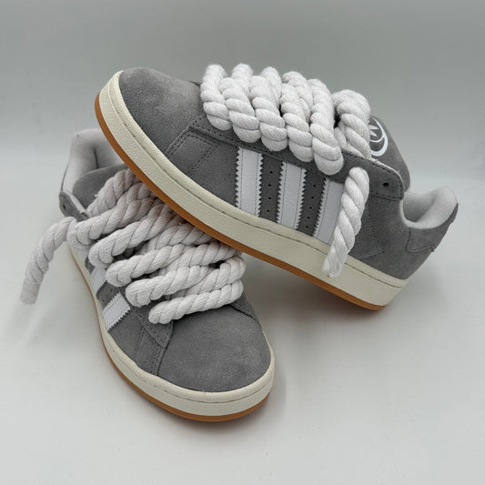 Adidas Campus 00s Grey "Rope Laces" White - EV8 SoCal