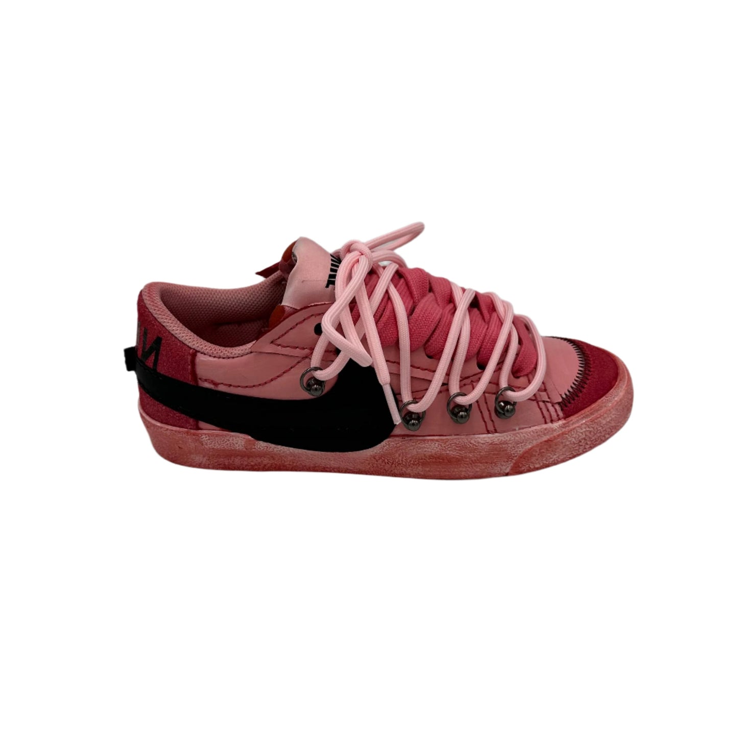 Nike Blazer Low '77 Jumbo Scarlet Red “Over Laces Pink” - EV8 SoCal