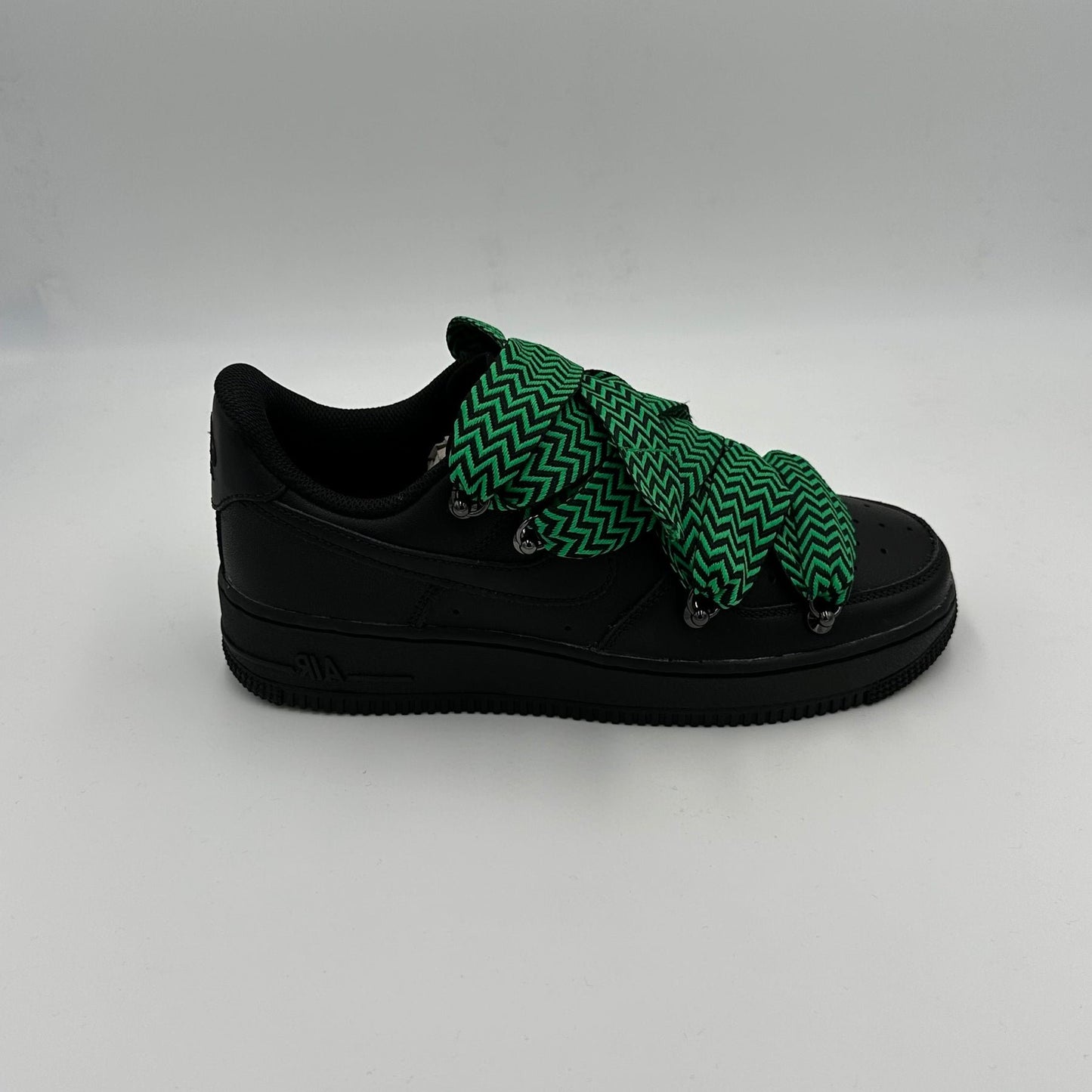 Nike Air Force 1 Black “Lanvin Style Black & Green” - EV8 SoCal