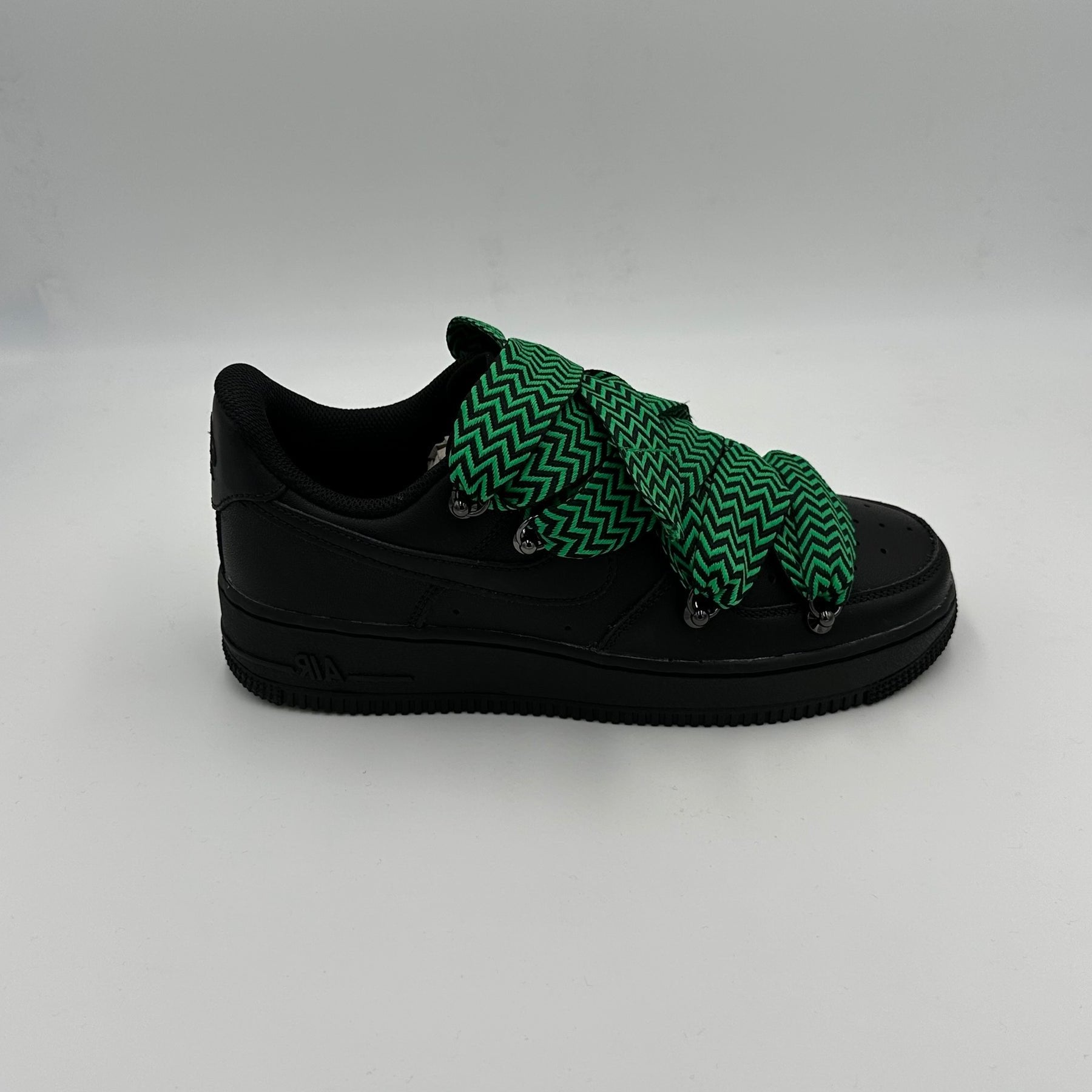 Nike Air Force 1 Black “Lanvin Style Black & Green” - EV8 SoCal