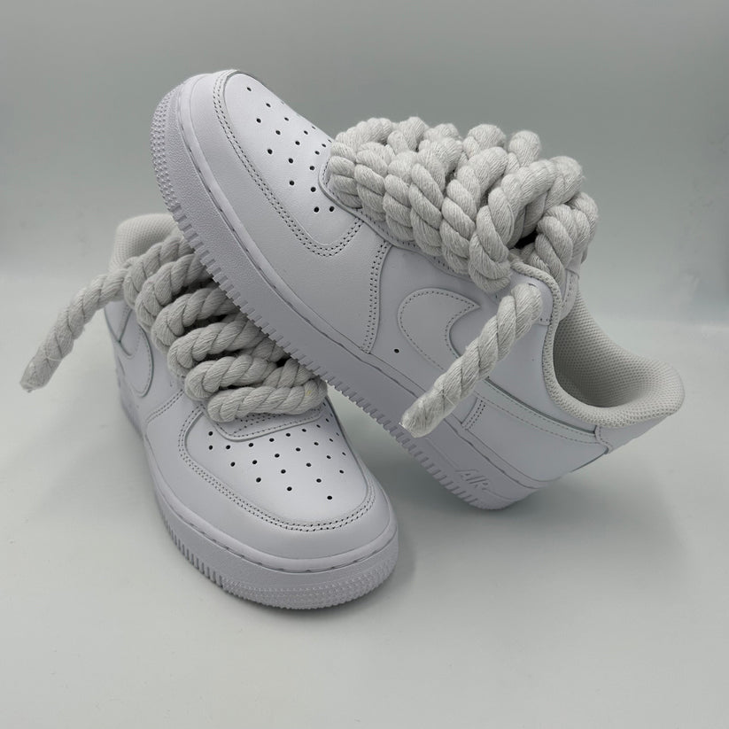 Nike Air Force 1 “Rope Laces White” Triple White – EV8 Style