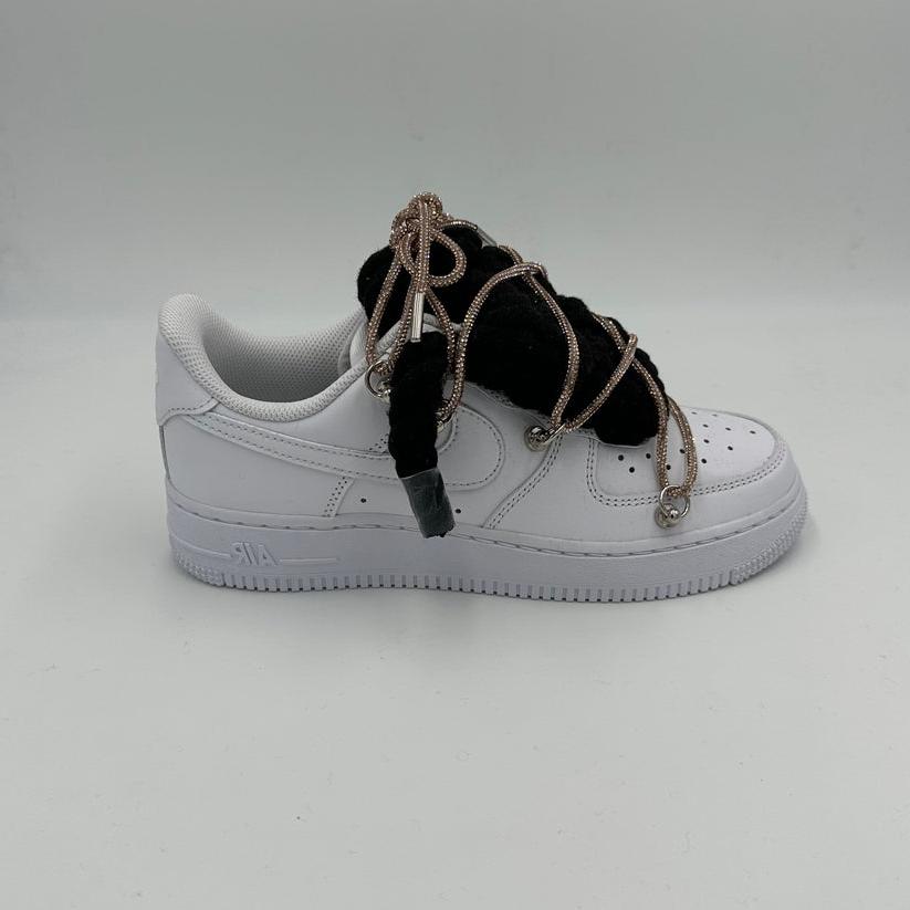 Nike Air Force 1 “Rope Laces Black” Triple Crystal Gold - EV8 SoCal