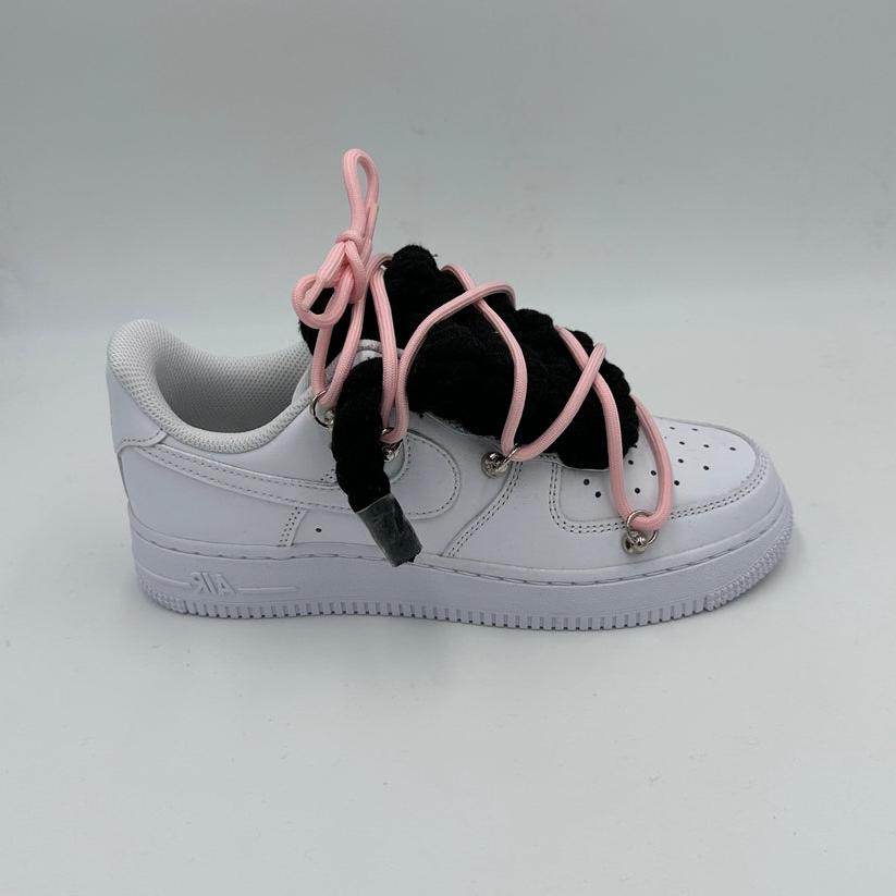 Nike Air Force 1 “Rope Laces Black” Triple Pink - EV8 SoCal
