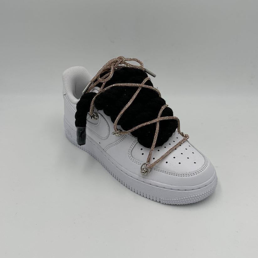Nike Air Force 1 “Rope Laces Black” Triple Crystal Gold - EV8 SoCal
