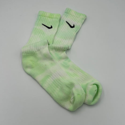 Nike Tie Dye Socks Neon Green - EV8 SoCal