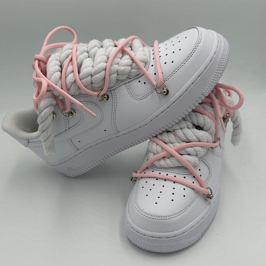 Nike Air Force 1 “Rope Laces White" Triple Pink - EV8 SoCal