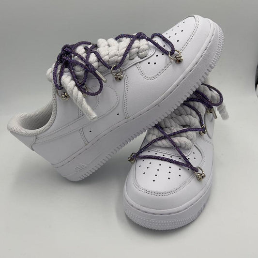 Nike Air Force 1 “Rope Laces White” Triple Crystal Purple - EV8 SoCal