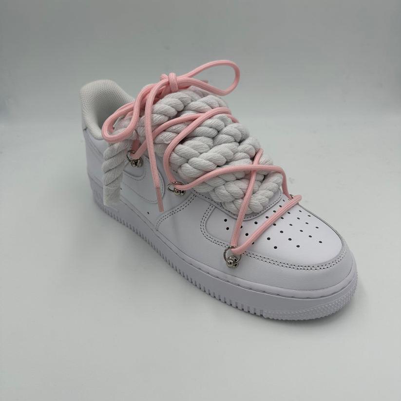 Nike Air Force 1 “Rope Laces White" Triple Pink - EV8 SoCal