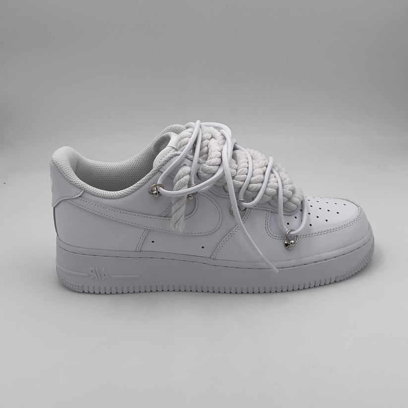 Nike Air Force 1 “Rope Laces White” Triple White - EV8 SoCal