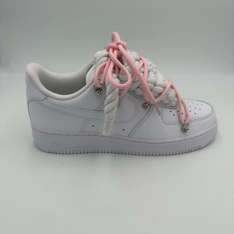 Nike Air Force 1 “Rope Laces White" Triple Pink - EV8 SoCal