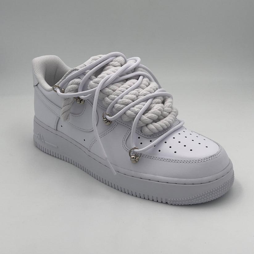 Nike Air Force 1 “Rope Laces White” Triple White - EV8 SoCal
