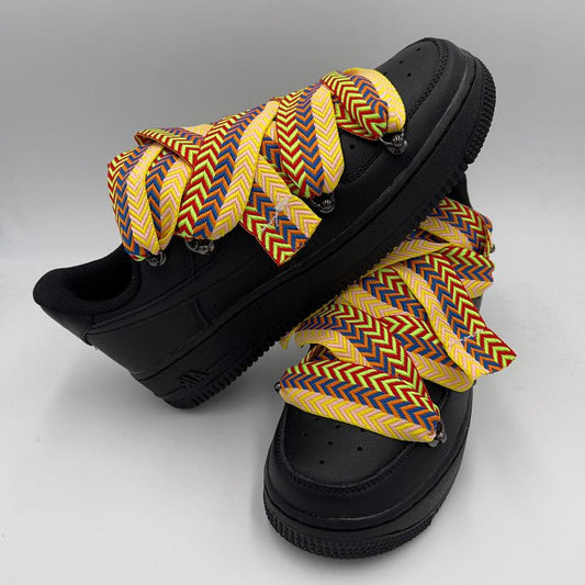 Nike Air Force 1 Black “Lanvin Style Lightning” - EV8 SoCal