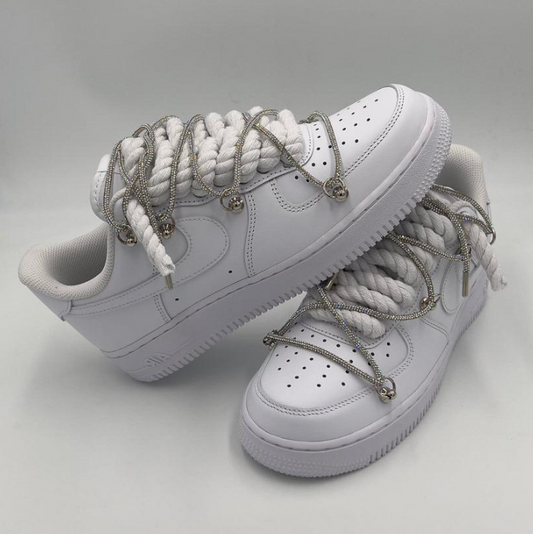 Nikes with Swarovski Laces
