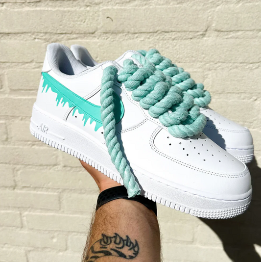 custom air force 1 with rope laces