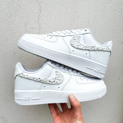 Nike Air Force 1 “Wedding Swarovski Diamonds & Pearls"