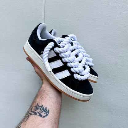 Adidas Campus 00s Black "Rope Laces" White - EV8 SoCal