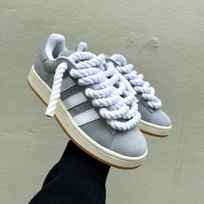 Adidas Campus 00s Grey "Rope Laces" White - EV8 SoCal