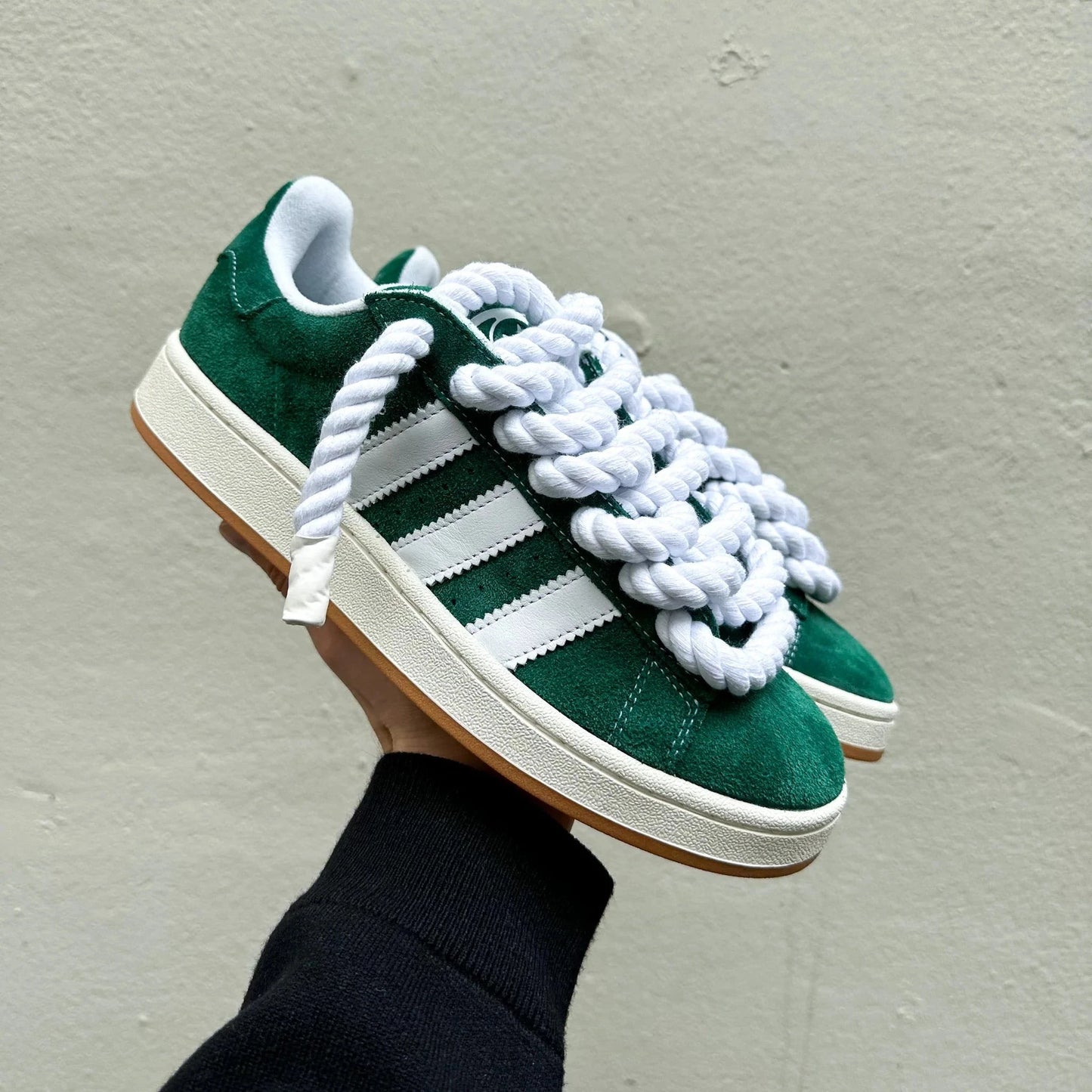 Adidas Campus 00s Green "Rope Laces" White - EV8 SoCal