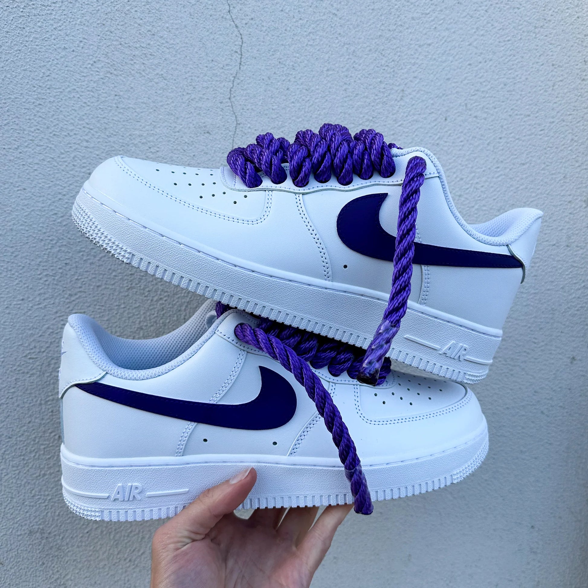 Air force 1 with purple swoosh online