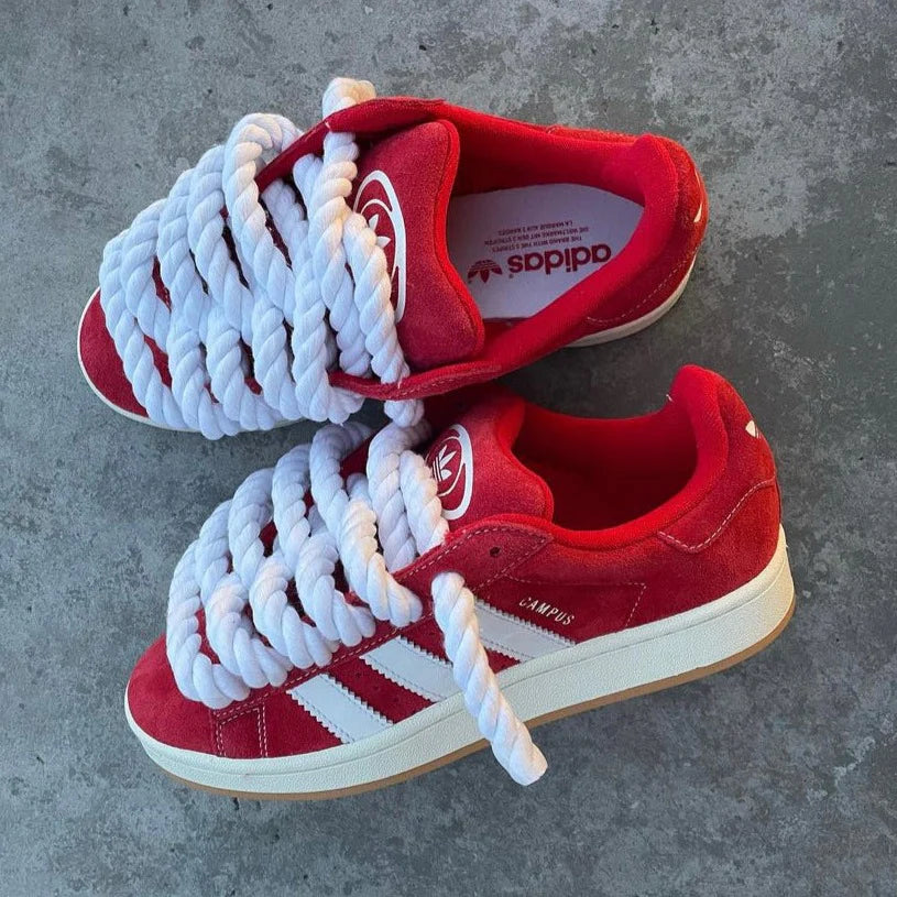 Adidas Campus 00s Red "Rope Laces" White - EV8 SoCal