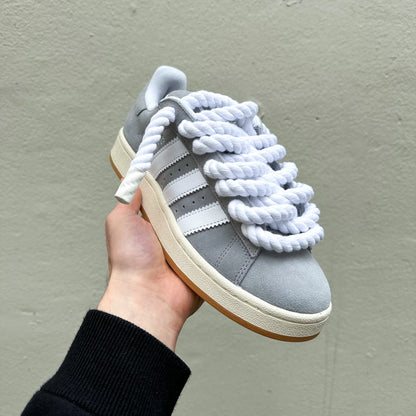 Adidas Campus 00s Grey "Rope Laces" White - EV8 SoCal