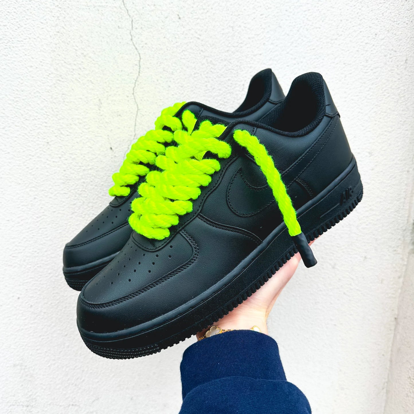 Nike Air Force 1 “Rope Laces Neon Green (Glow in the Dark)" - Ev8