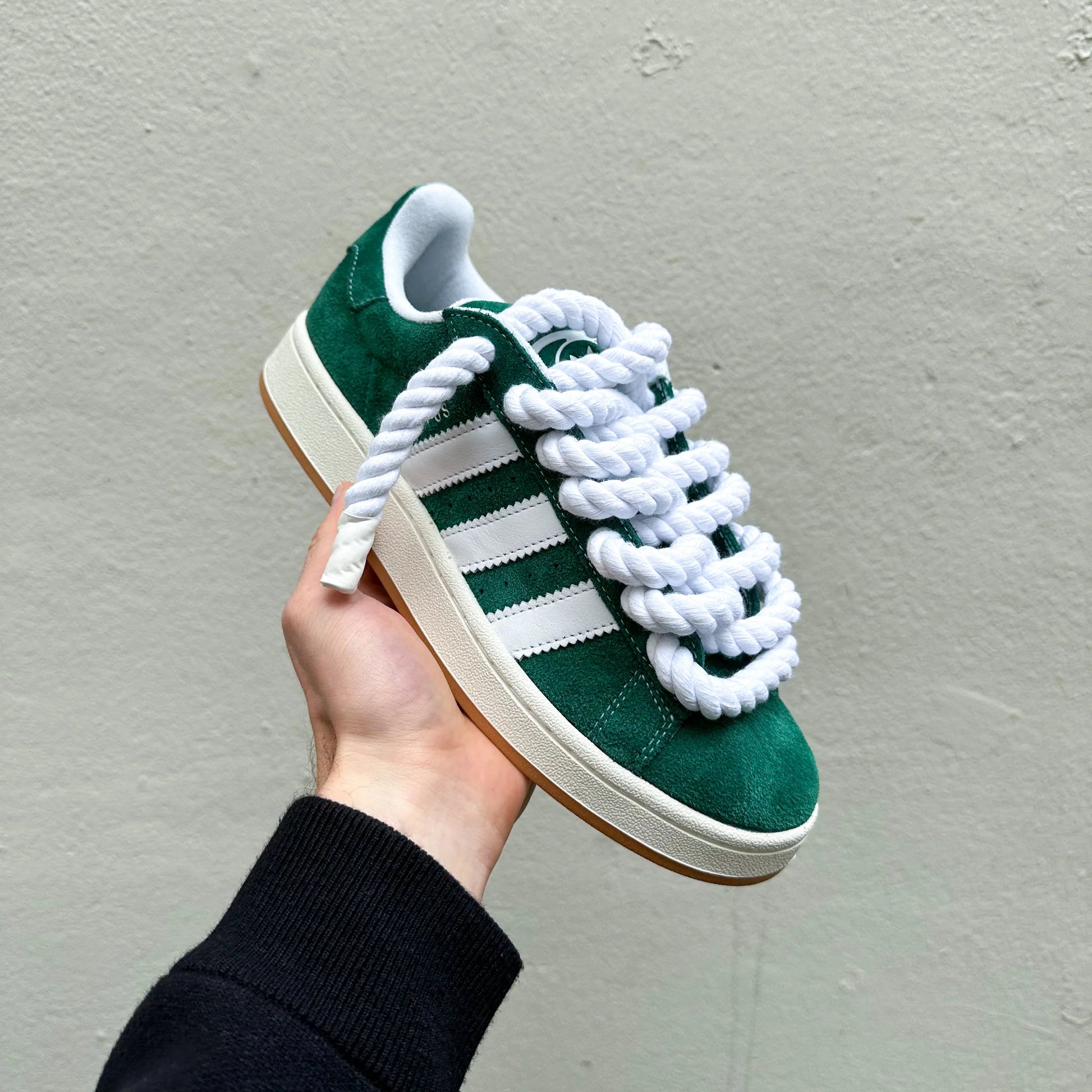 Adidas Campus 00s Green "Rope Laces" White - EV8 SoCal