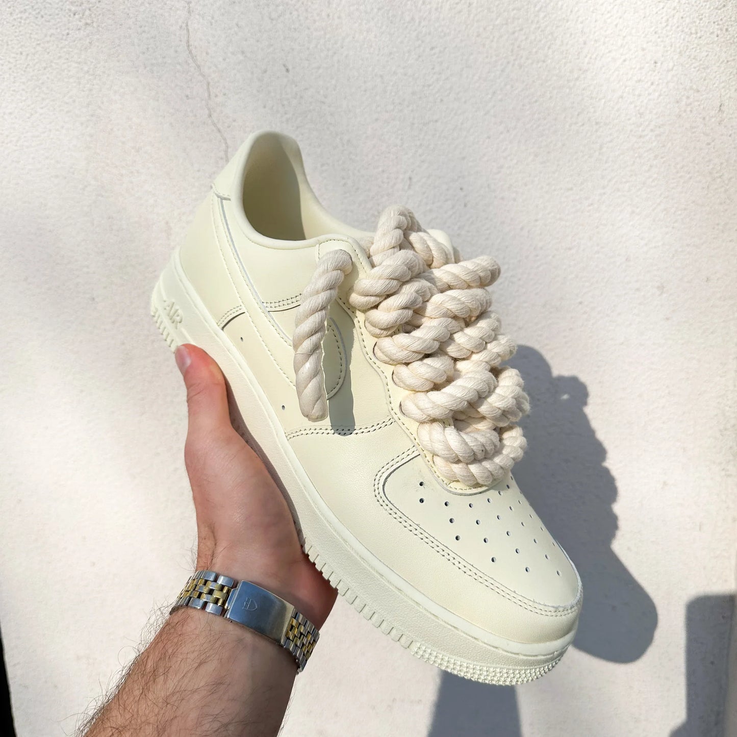 Nike Air Force 1 "Rope Laces" CREAM V1's - Ev8