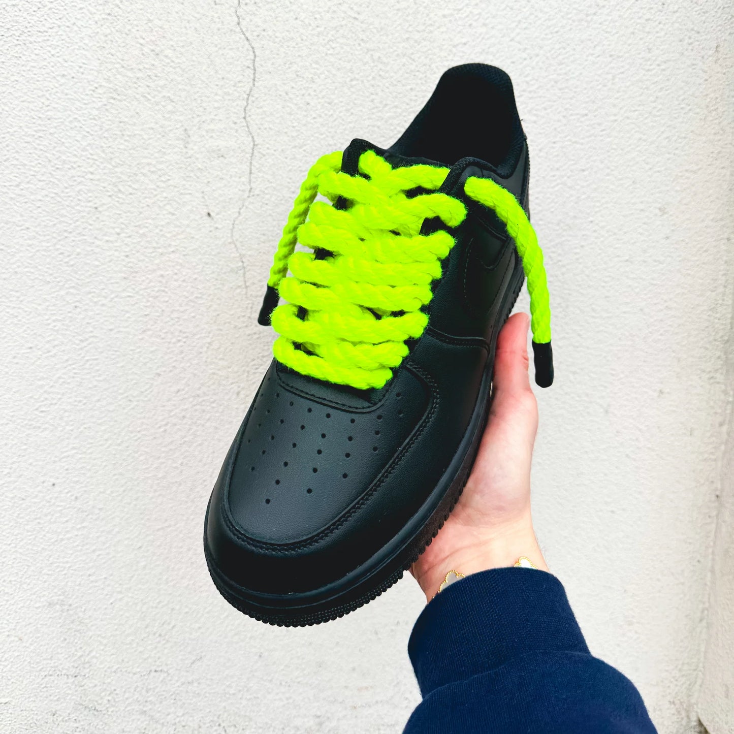 Nike Air Force 1 “Rope Laces Neon Green (Glow in the Dark)" - Ev8