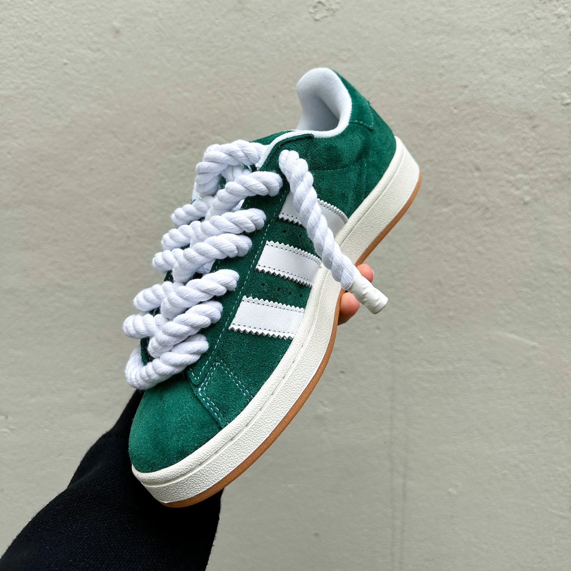 Adidas Campus 00s Green "Rope Laces" White - EV8 SoCal