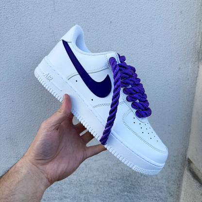 Nike Air Force 1 “Matching Rope & Swoosh" Purple - Ev8