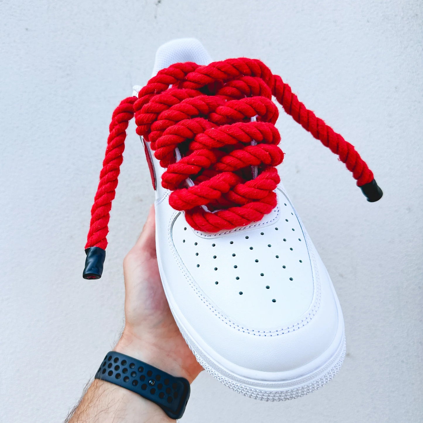 Nike Air Force 1 “Matching Rope & Swoosh" Red - Ev8