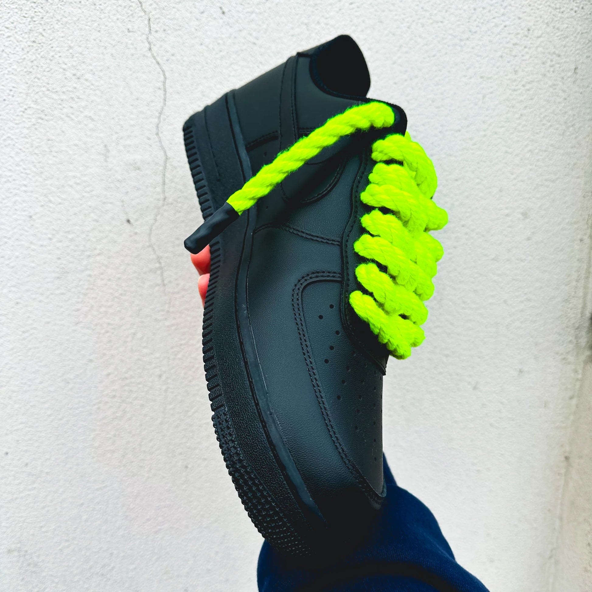 Nike Air Force 1 “Rope Laces Neon Green (Glow in the Dark)" - Ev8