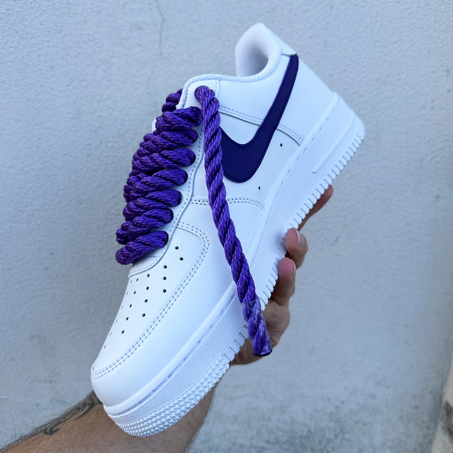 Nike Air Force 1 “Matching Rope & Swoosh" Purple - Ev8