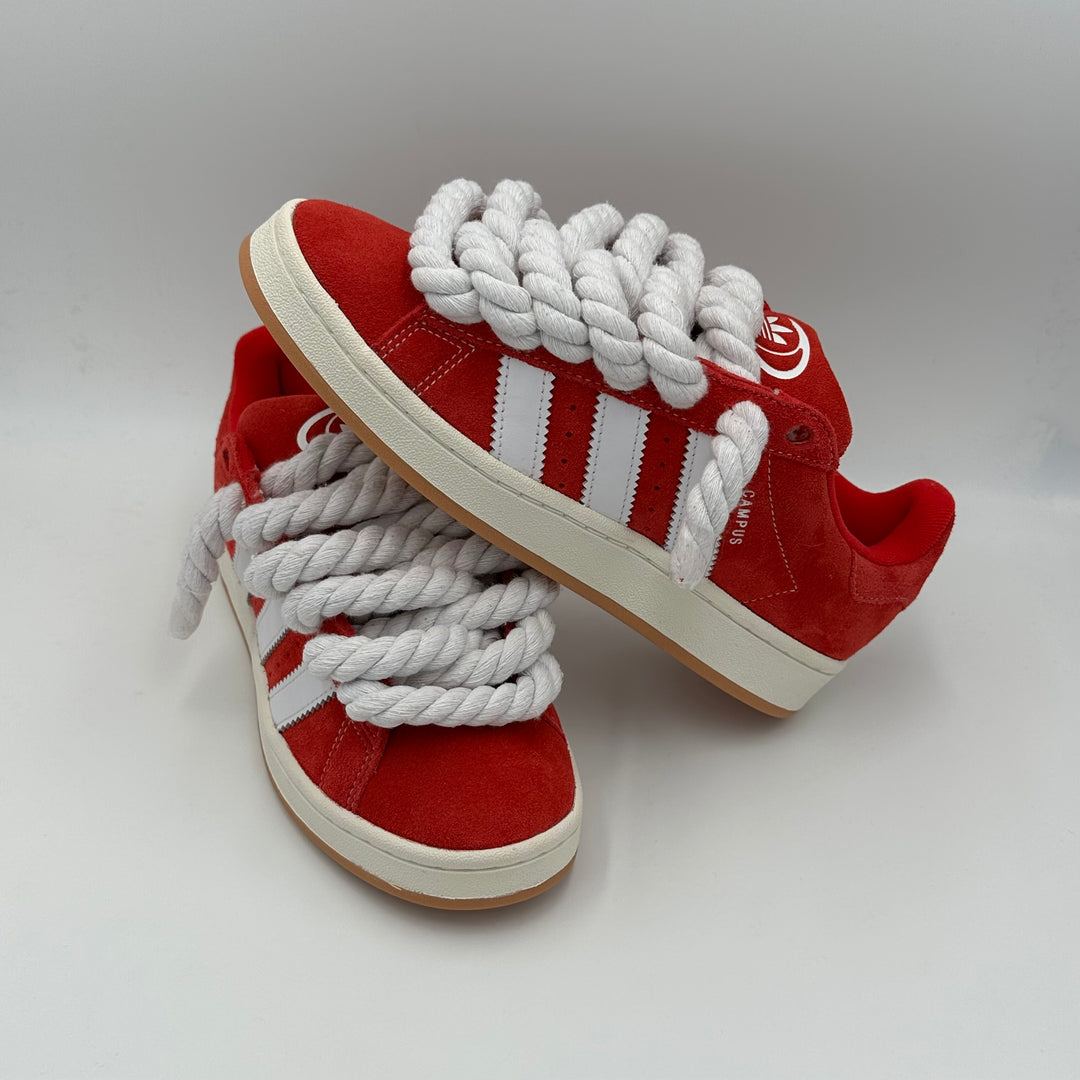 Adidas Campus 00s Red Rope Laces White EV8 SoCal