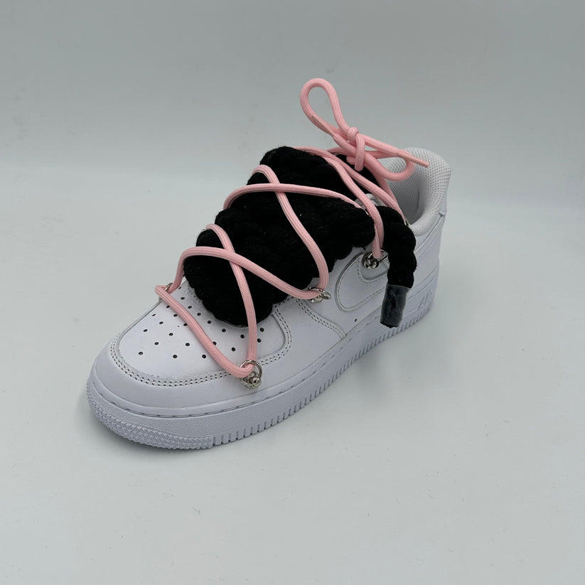 Nike Air Force 1 “Rope Laces Black” Triple Pink - EV8 SoCal