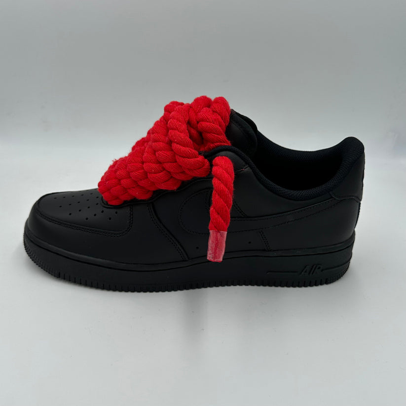 Red and black hot sale nike air force