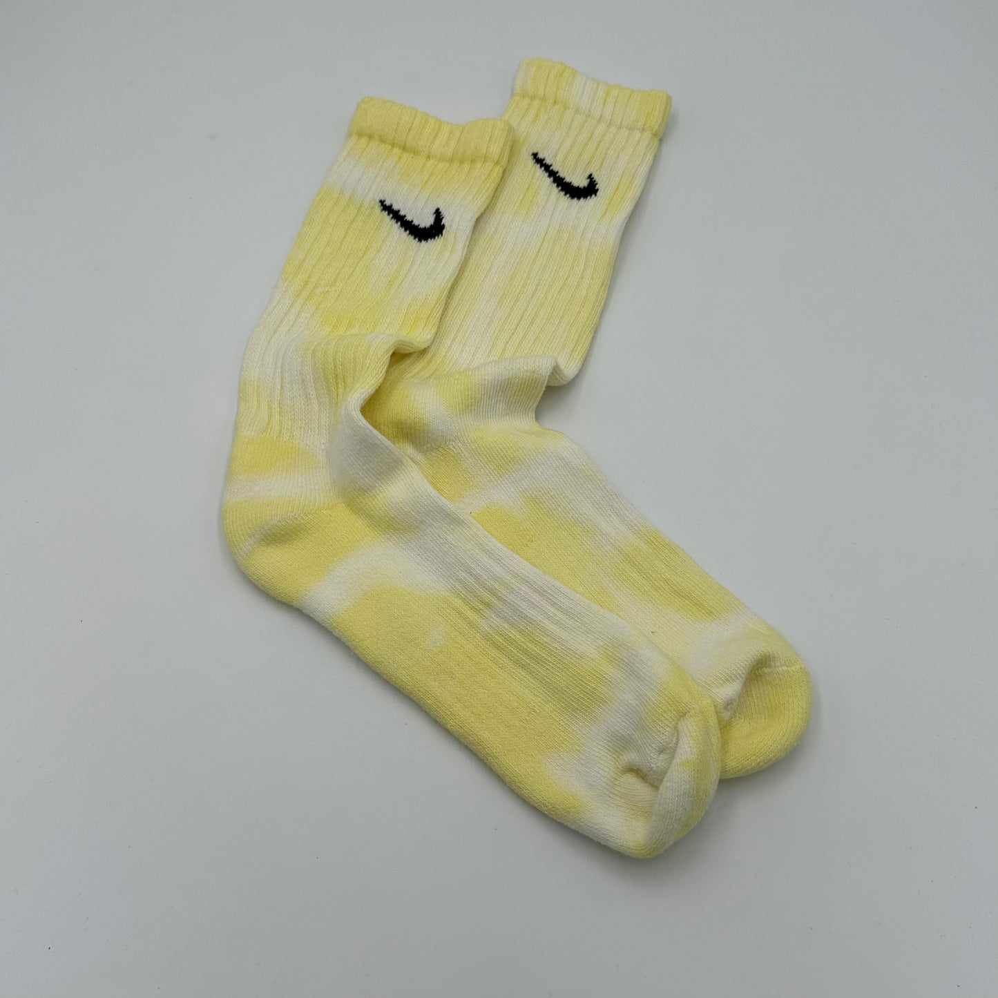 Nike Tie Dye Socks Neon Yellow