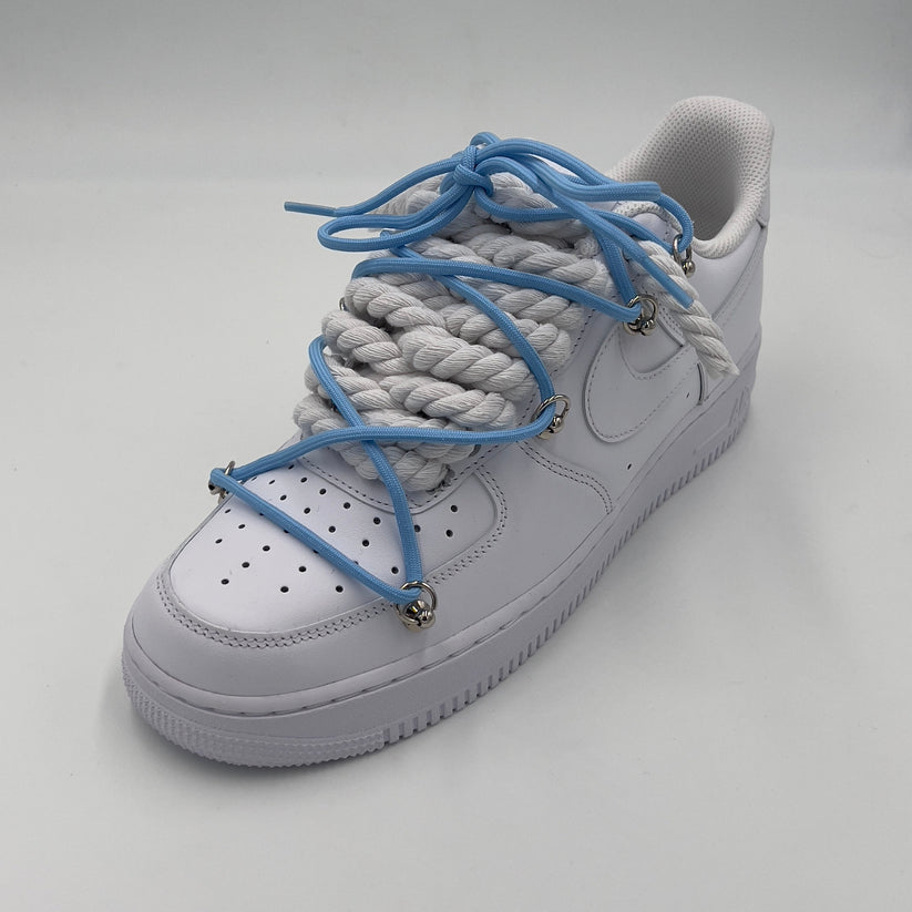 Nike Air Force 1 “Rope Laces White” Triple UNC - EV8 SoCal